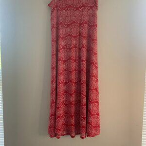 LulaRoe Skirt / Strapless Dress Red/White Large